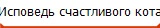 Исповедь счастливого кота